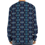 Native Ethnic Pattern Print Long Sleeve Baseball Jersey