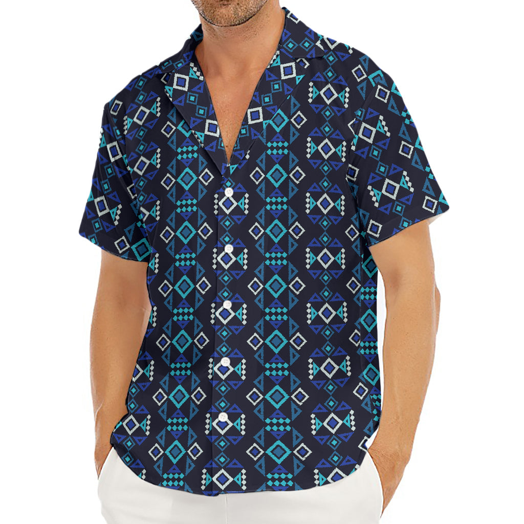 Native Ethnic Pattern Print Men's Deep V-Neck Shirt