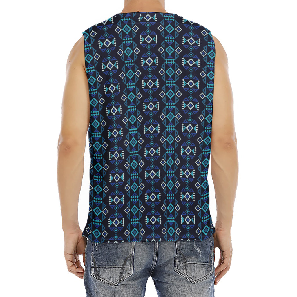 Native Ethnic Pattern Print Men's Fitness Tank Top