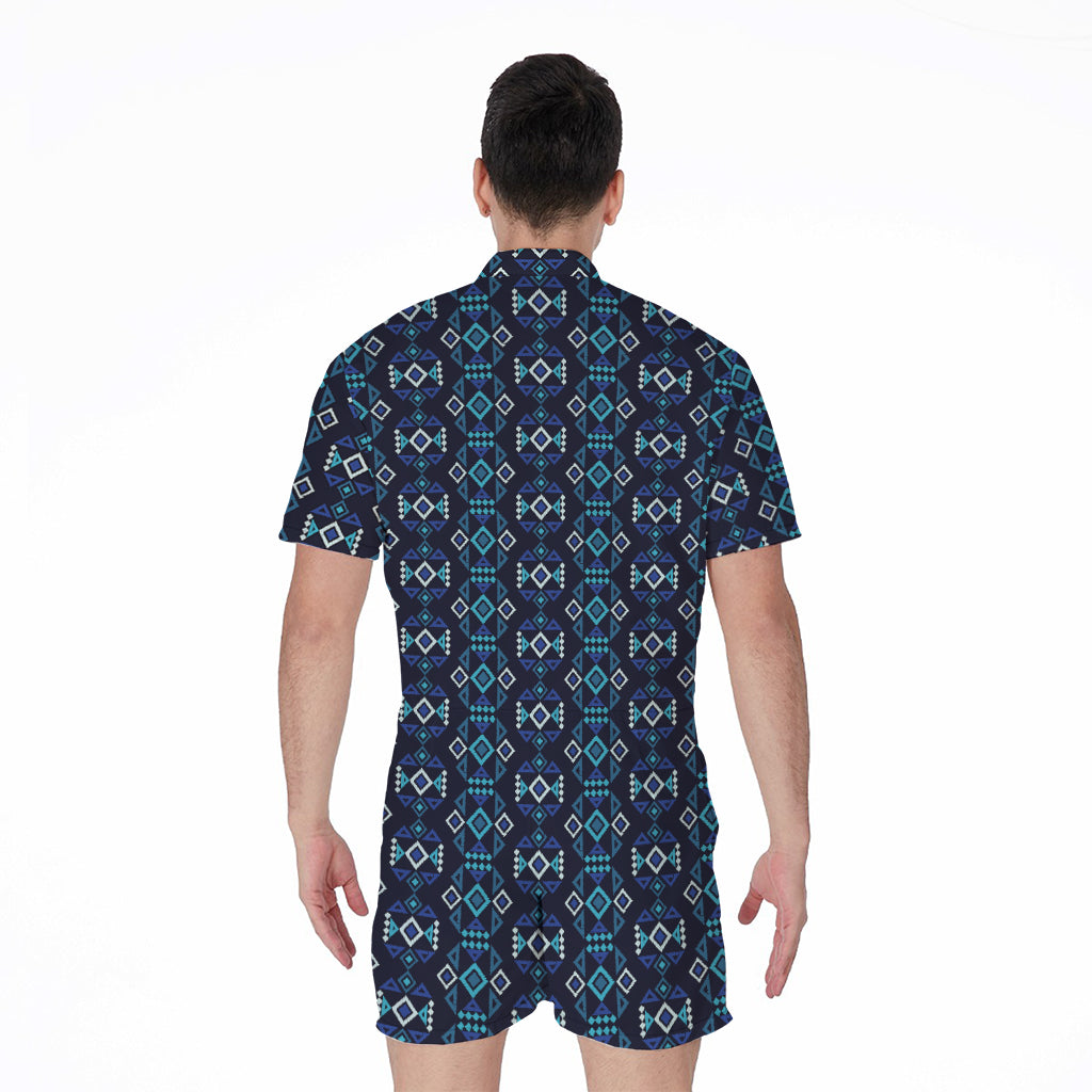Native Ethnic Pattern Print Men's Rompers