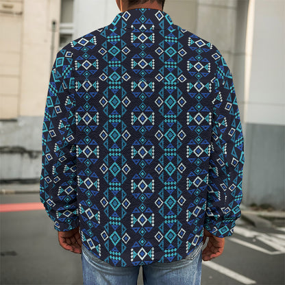 Native Ethnic Pattern Print Men's Shirt Jacket