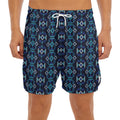 Native Ethnic Pattern Print Men's Split Running Shorts