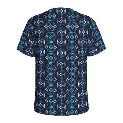 Native Ethnic Pattern Print Men's Sports T-Shirt