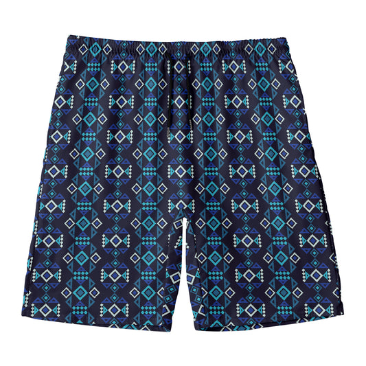Native Ethnic Pattern Print Men's Swim Trunks