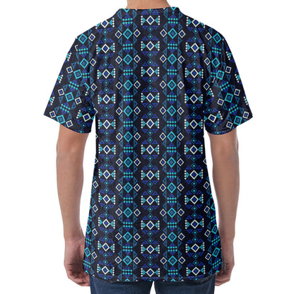 Native Ethnic Pattern Print Men's Velvet T-Shirt