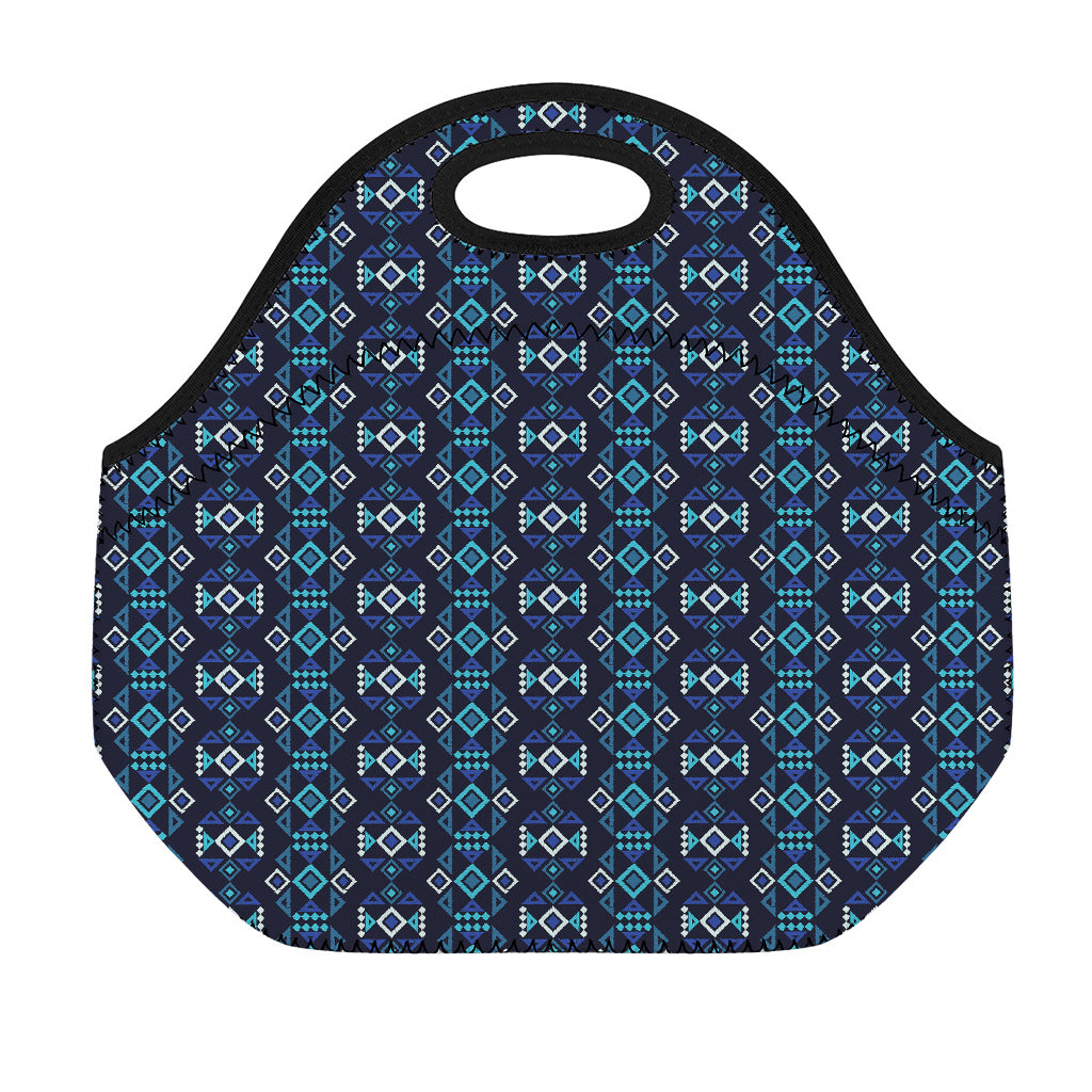 Native Ethnic Pattern Print Neoprene Lunch Bag