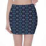 Native Ethnic Pattern Print Pencil Mini Skirt