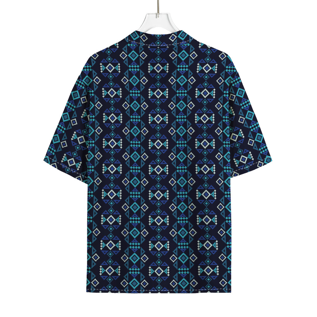 Native Ethnic Pattern Print Rayon Hawaiian Shirt