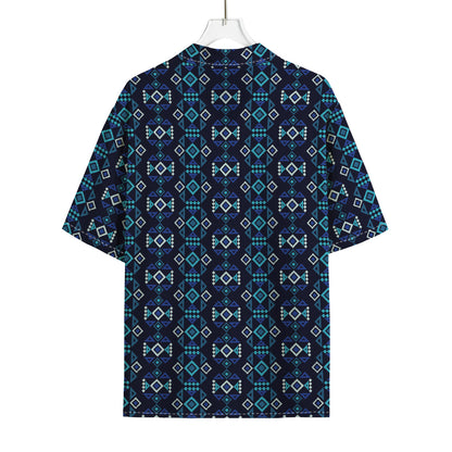 Native Ethnic Pattern Print Rayon Hawaiian Shirt