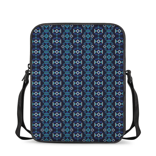 Native Ethnic Pattern Print Rectangular Crossbody Bag