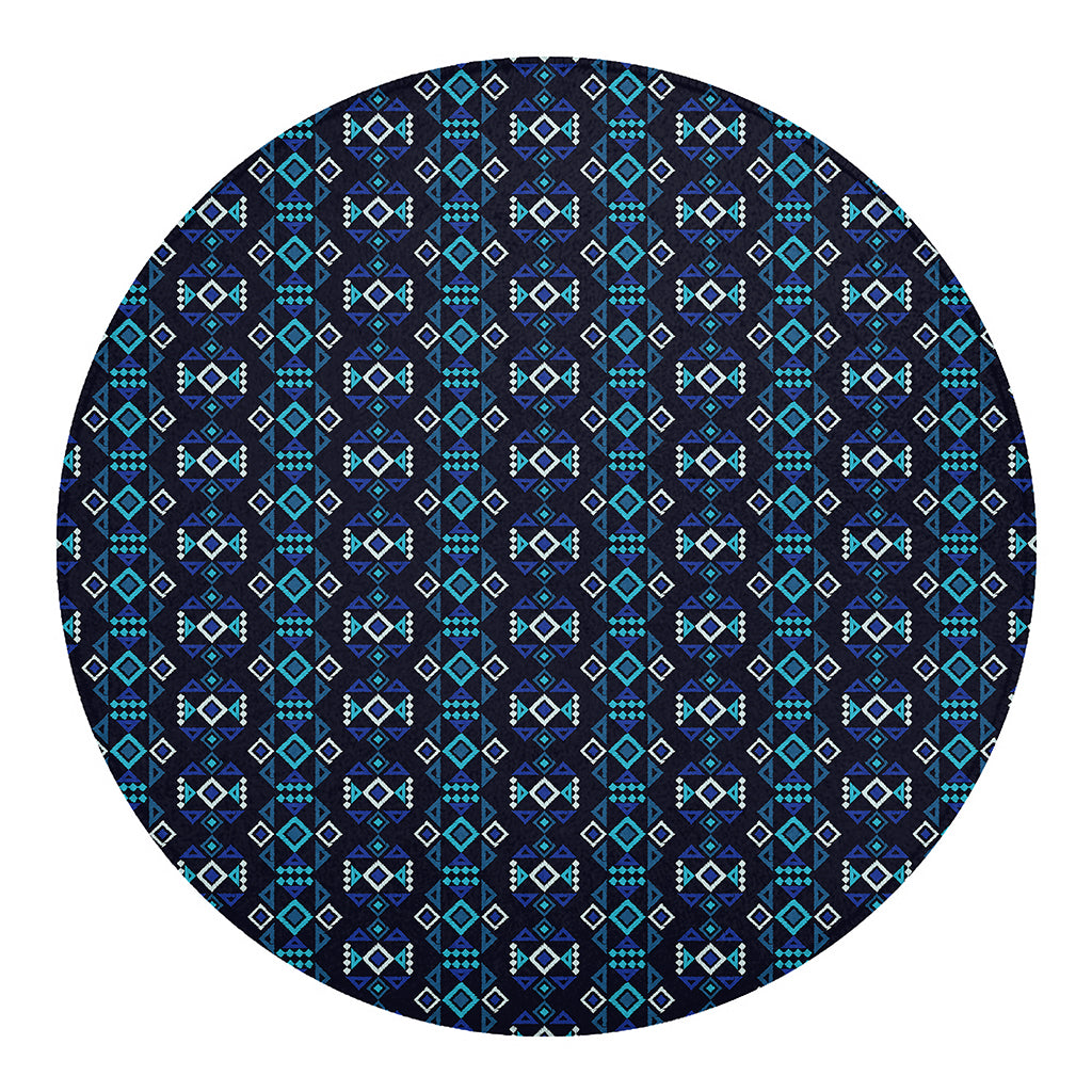 Native Ethnic Pattern Print Round Blanket