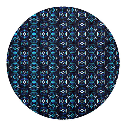 Native Ethnic Pattern Print Round Blanket