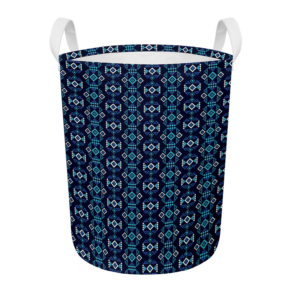 Native Ethnic Pattern Print Round Laundry Basket