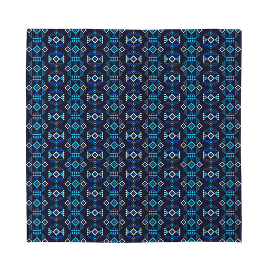 Native Ethnic Pattern Print Silk Bandana
