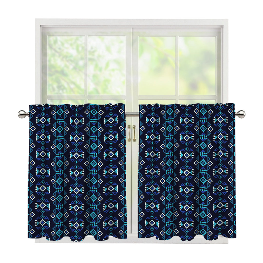 Native Ethnic Pattern Print Tier Curtains