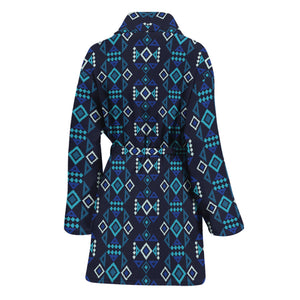 Native Ethnic Pattern Print Women's Bathrobe