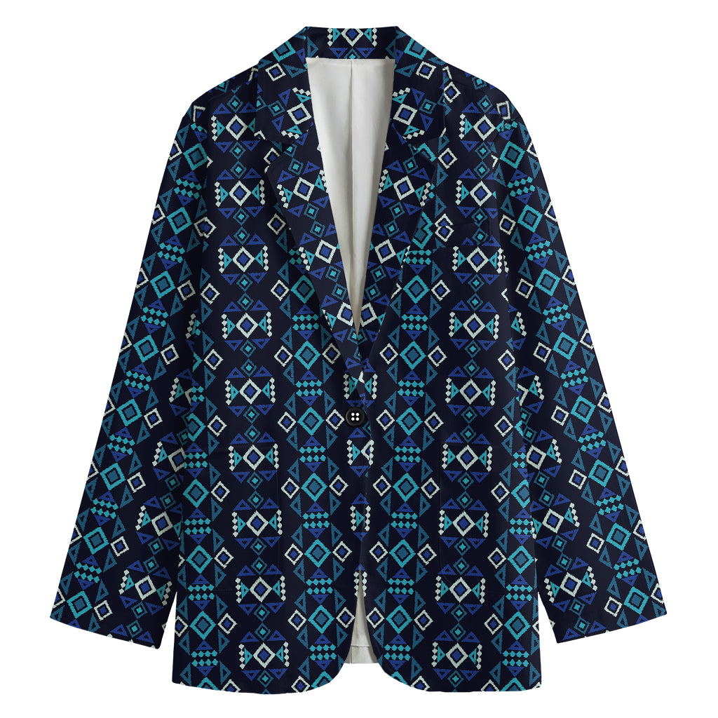 Native Ethnic Pattern Print Women's Blazer