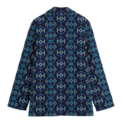 Native Ethnic Pattern Print Women's Blazer
