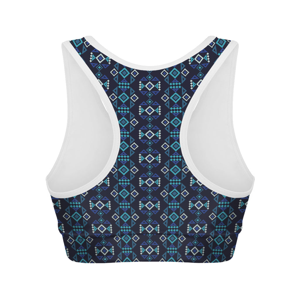 Native Ethnic Pattern Print Women's Sports Bra