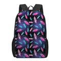 Native Feather Pattern Print 17 Inch Backpack