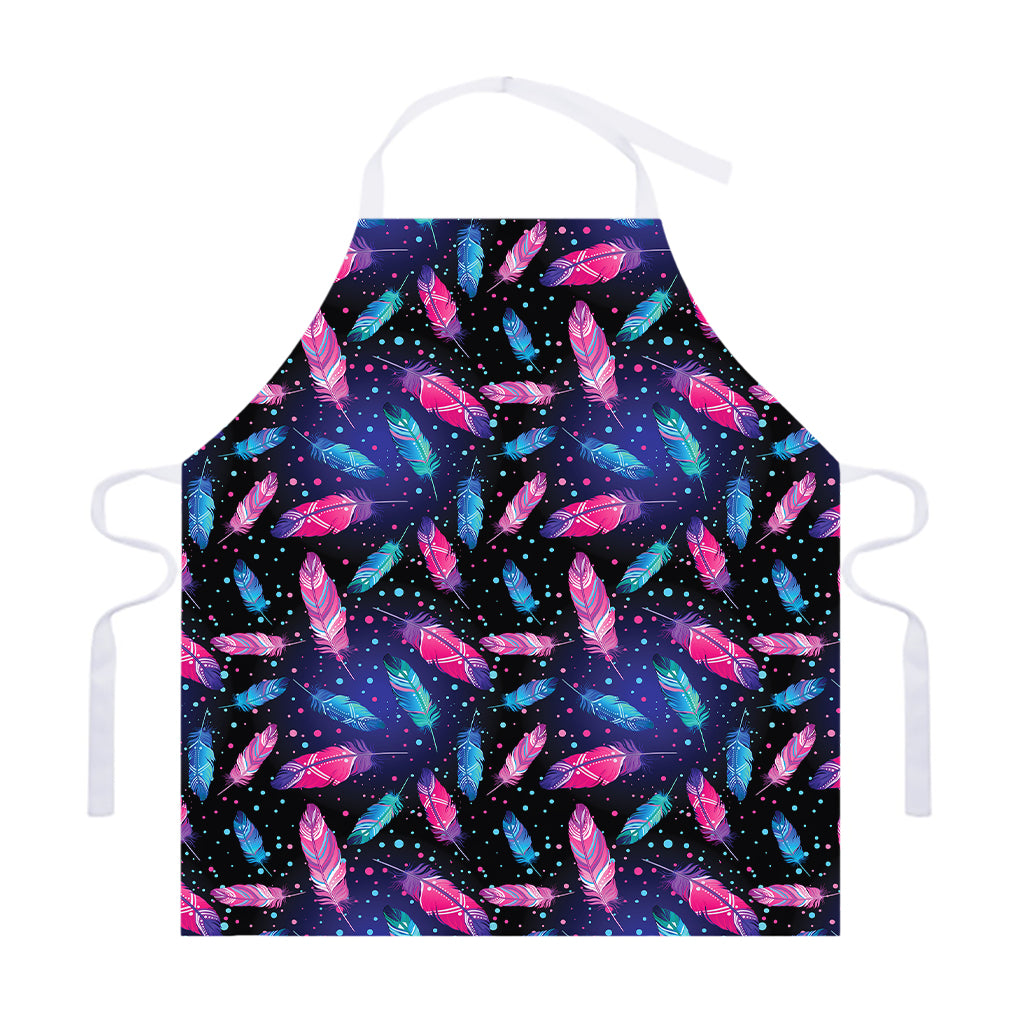 Native Feather Pattern Print Adjustable Apron