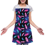 Native Feather Pattern Print Adjustable Apron