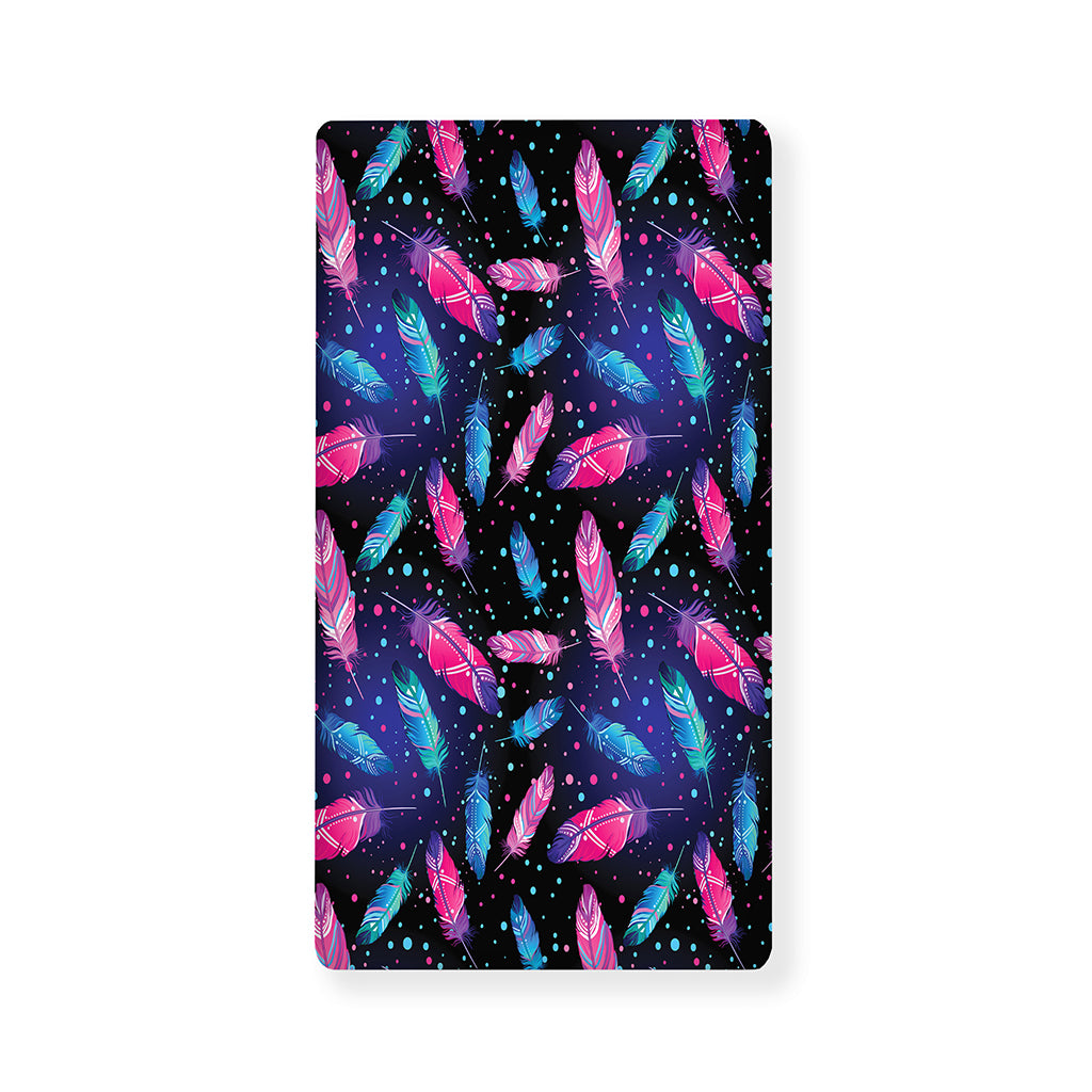 Native Feather Pattern Print Baby Crib Sheet