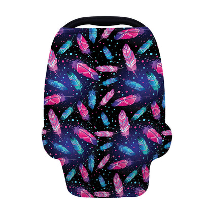 Native Feather Pattern Print Baby Seat Cover