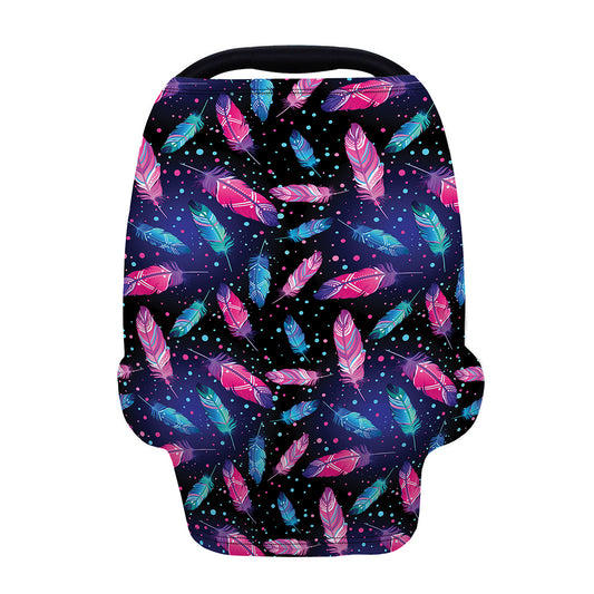 Native Feather Pattern Print Baby Seat Cover