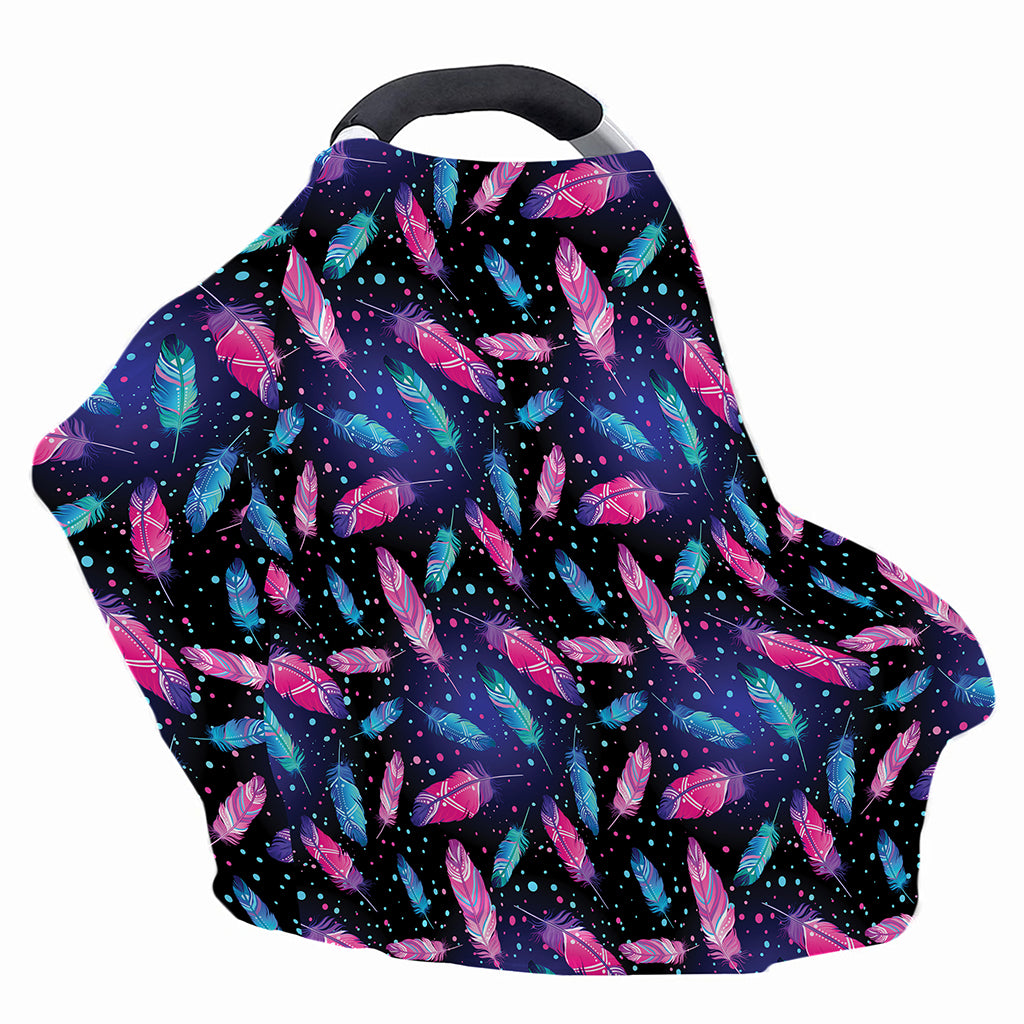 Native Feather Pattern Print Baby Seat Cover