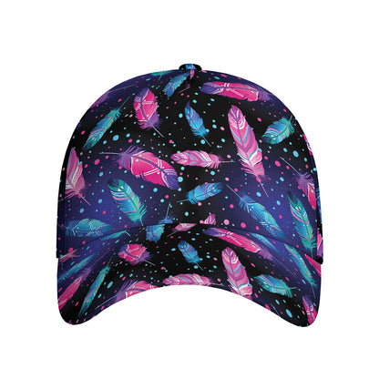 Native Feather Pattern Print Baseball Cap
