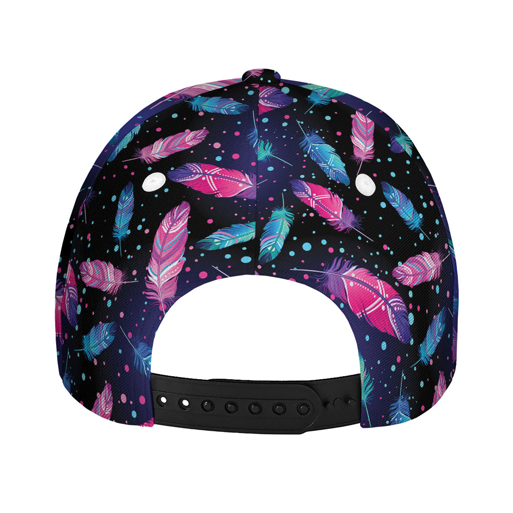 Native Feather Pattern Print Baseball Cap