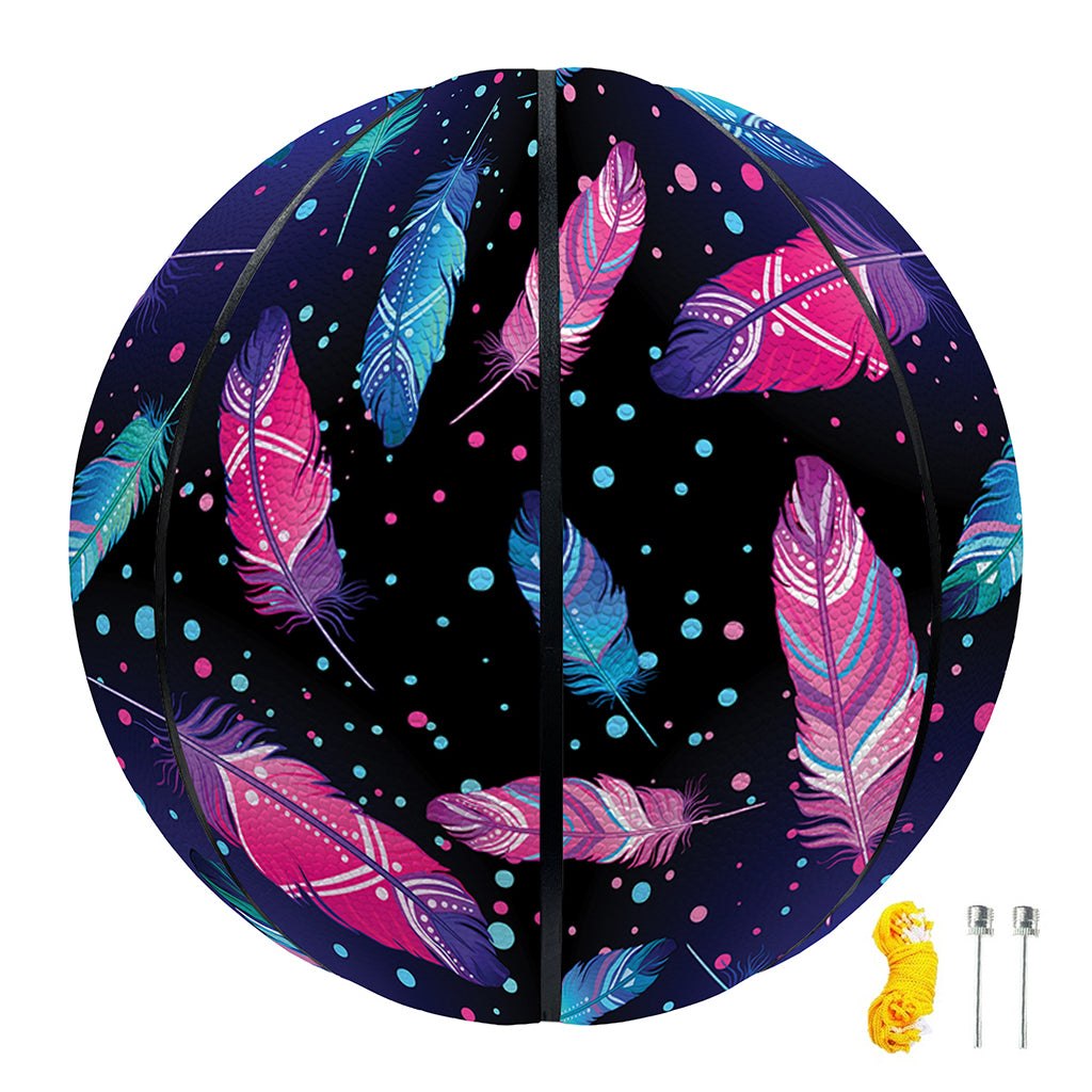 Native Feather Pattern Print Basketball