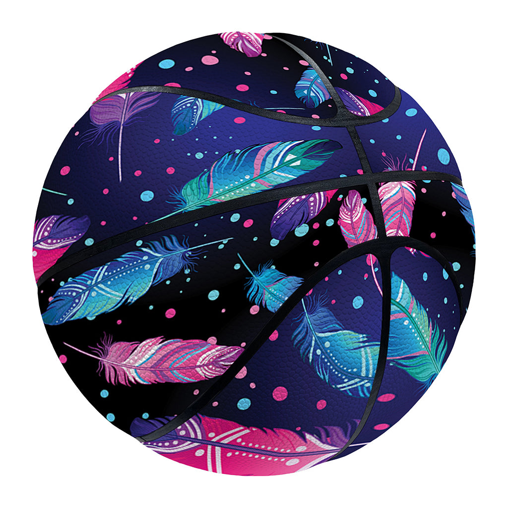 Native Feather Pattern Print Basketball