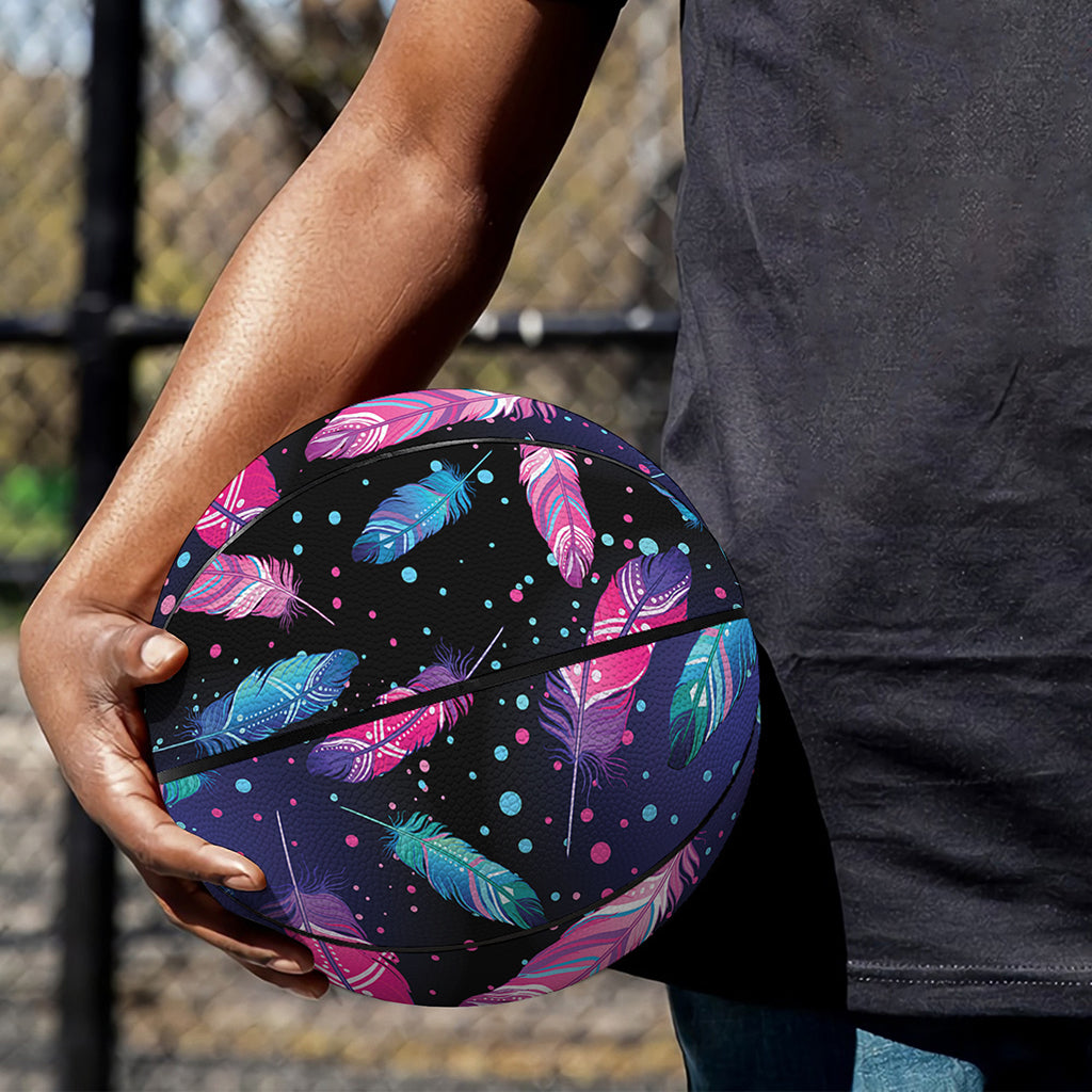 Native Feather Pattern Print Basketball