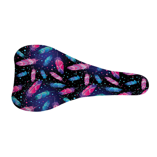 Native Feather Pattern Print Bicycle Seat Cover