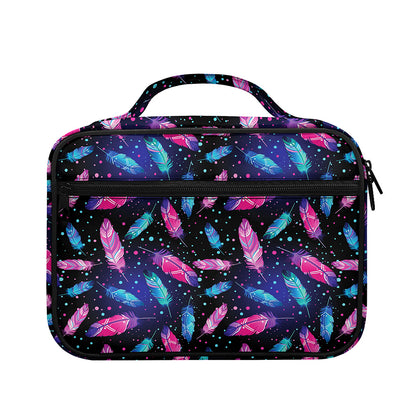 Native Feather Pattern Print Briefcase Bible Bag