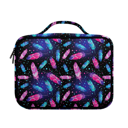 Native Feather Pattern Print Briefcase Bible Bag