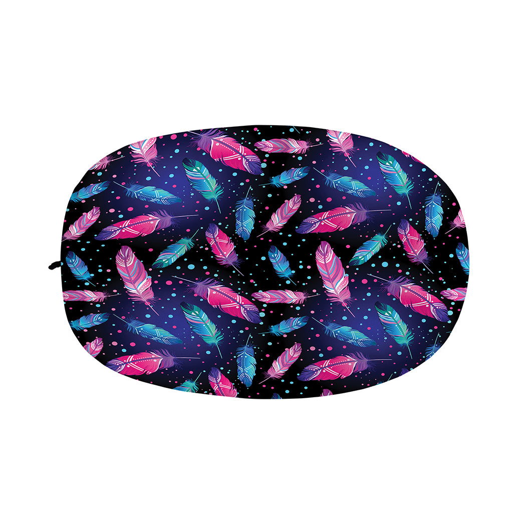 Native Feather Pattern Print Car Side Mirror Covers
