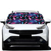 Native Feather Pattern Print Car Windshield Snow Cover