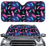 Native Feather Pattern Print Car Windshield Sun Shade