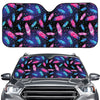 Native Feather Pattern Print Car Windshield Sun Shade