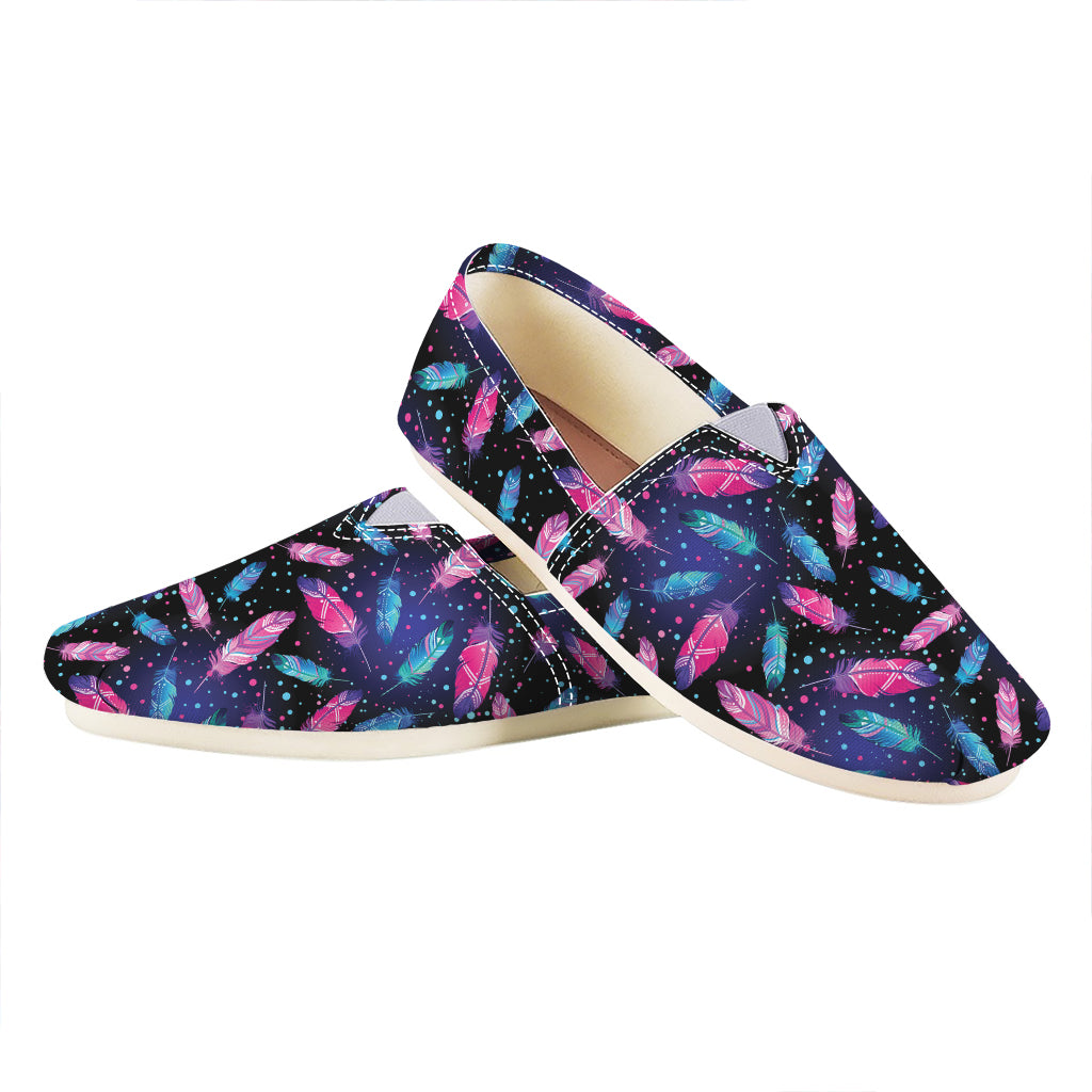 Native Feather Pattern Print Casual Shoes
