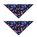 Native Feather Pattern Print Dog Bandana