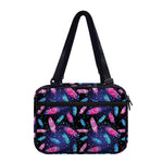 Native Feather Pattern Print Double Strap Bible Bag