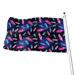 Native Feather Pattern Print Flag