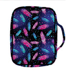 Native Feather Pattern Print Front Pocket Bible Bag