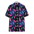 Native Feather Pattern Print Hawaiian Shirt
