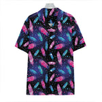 Native Feather Pattern Print Hawaiian Shirt