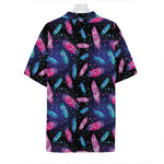 Native Feather Pattern Print Hawaiian Shirt